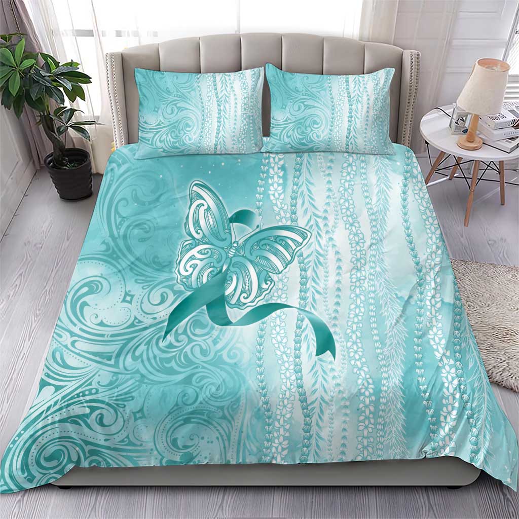 PTSD Awareness Bedding Set Maile Pikake Lokelani Crown Flower Lei Inspired LT9 - Polynesian Pride