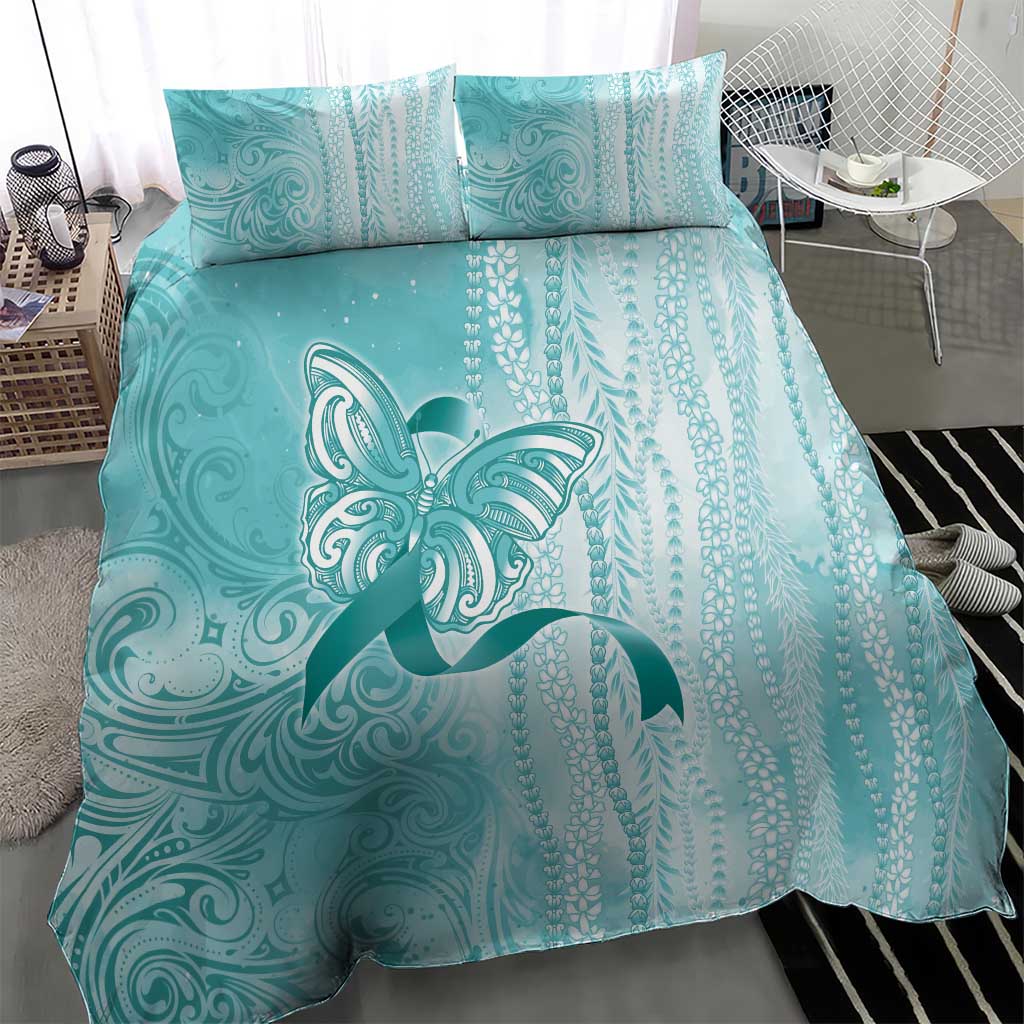PTSD Awareness Bedding Set Maile Pikake Lokelani Crown Flower Lei Inspired LT9 - Polynesian Pride