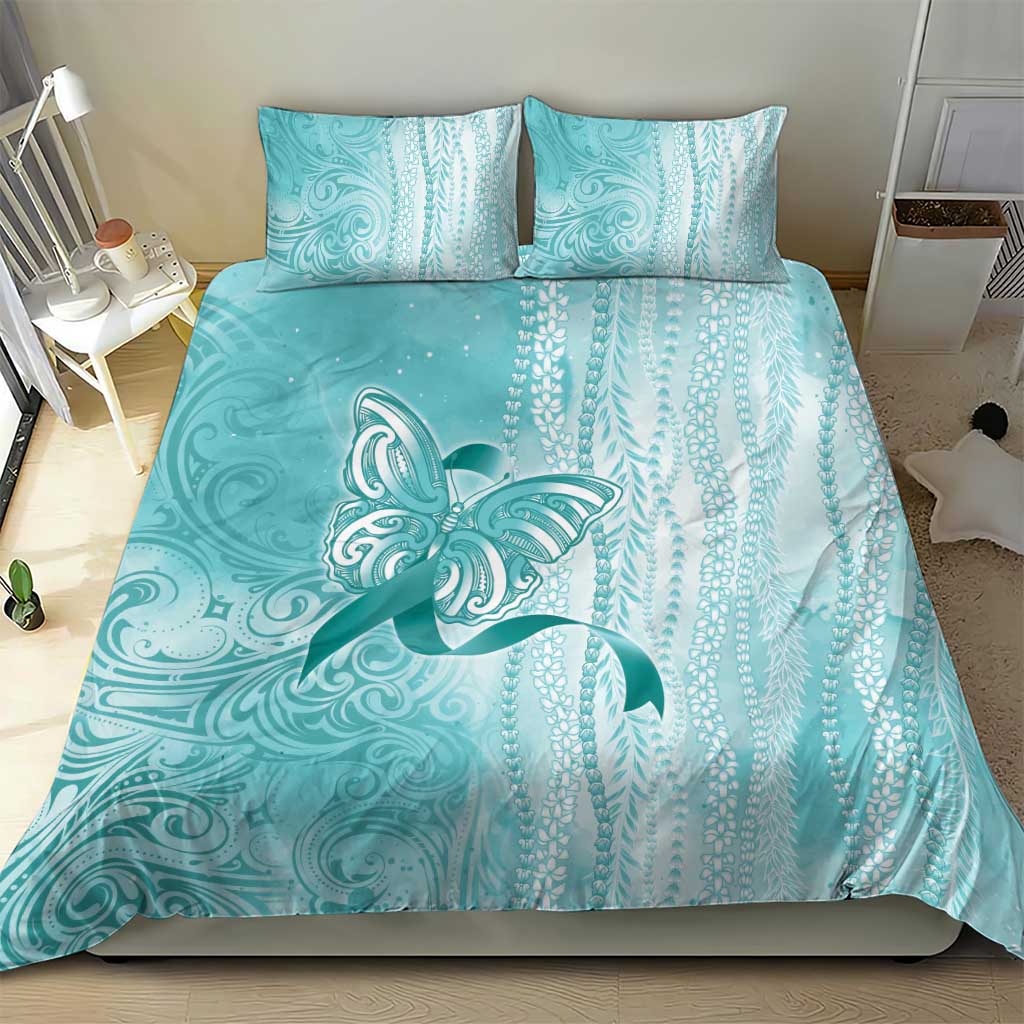 PTSD Awareness Bedding Set Maile Pikake Lokelani Crown Flower Lei Inspired LT9 - Polynesian Pride