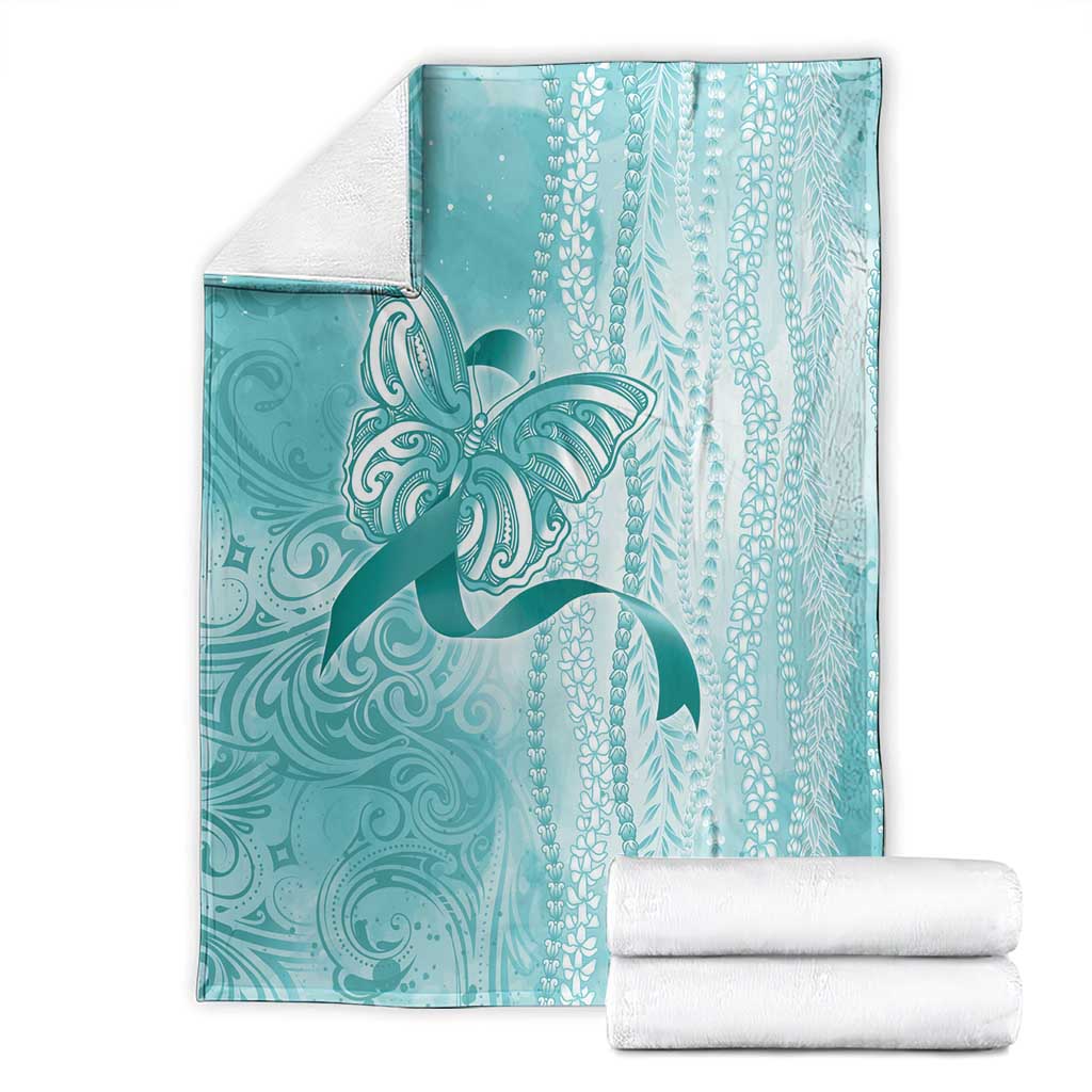 PTSD Awareness Blanket Maile Pikake Lokelani Crown Flower Lei Inspired LT9 - Polynesian Pride