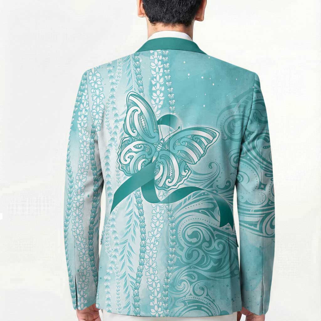 PTSD Awareness Blazer Maile Pikake Lokelani Crown Flower Lei Inspired LT9 - Polynesian Pride