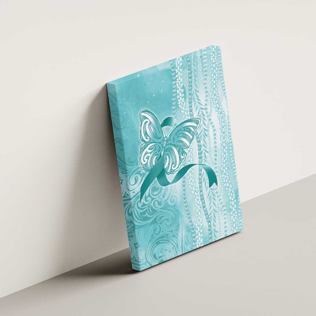 PTSD Awareness Canvas Wall Art Maile Pikake Lokelani Crown Flower Lei Inspired LT9 - Polynesian Pride