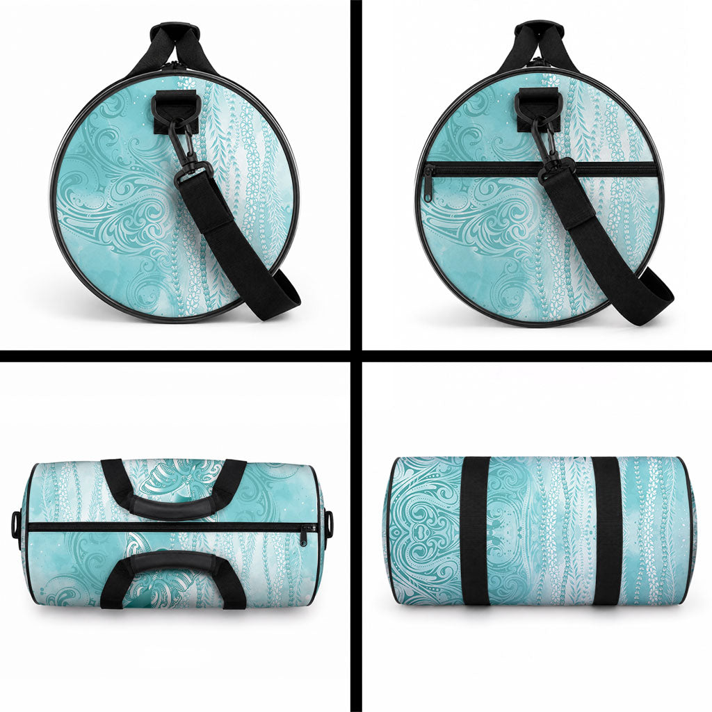 PTSD Support Duffle Bag Maile Pikake Lokelani Crown Flower Lei Inspired LT9 - Polynesian Pride
