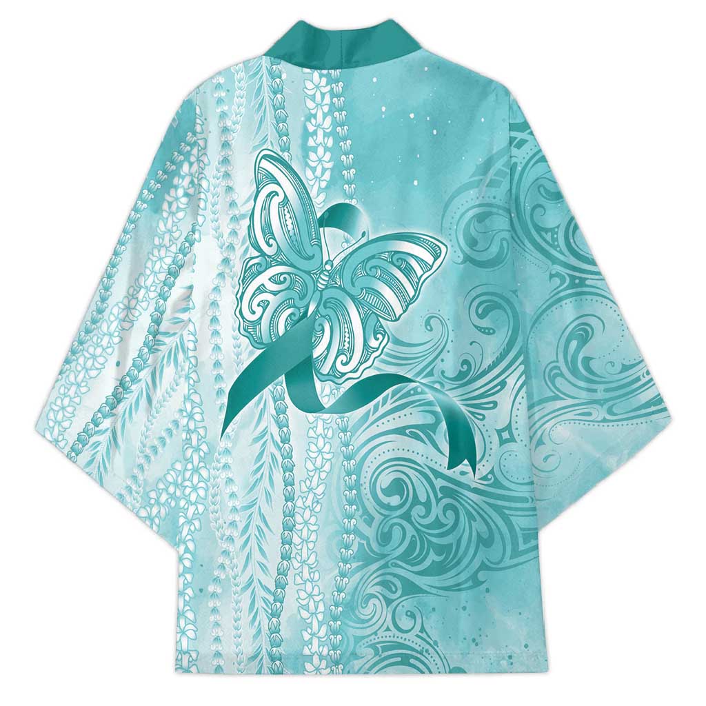 PTSD Awareness Kimono Maile Pikake Lokelani Crown Flower Lei Inspired LT9 - Polynesian Pride