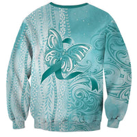 PTSD Awareness Sweatshirt Maile Pikake Lokelani Crown Flower Lei Inspired LT9 - Polynesian Pride