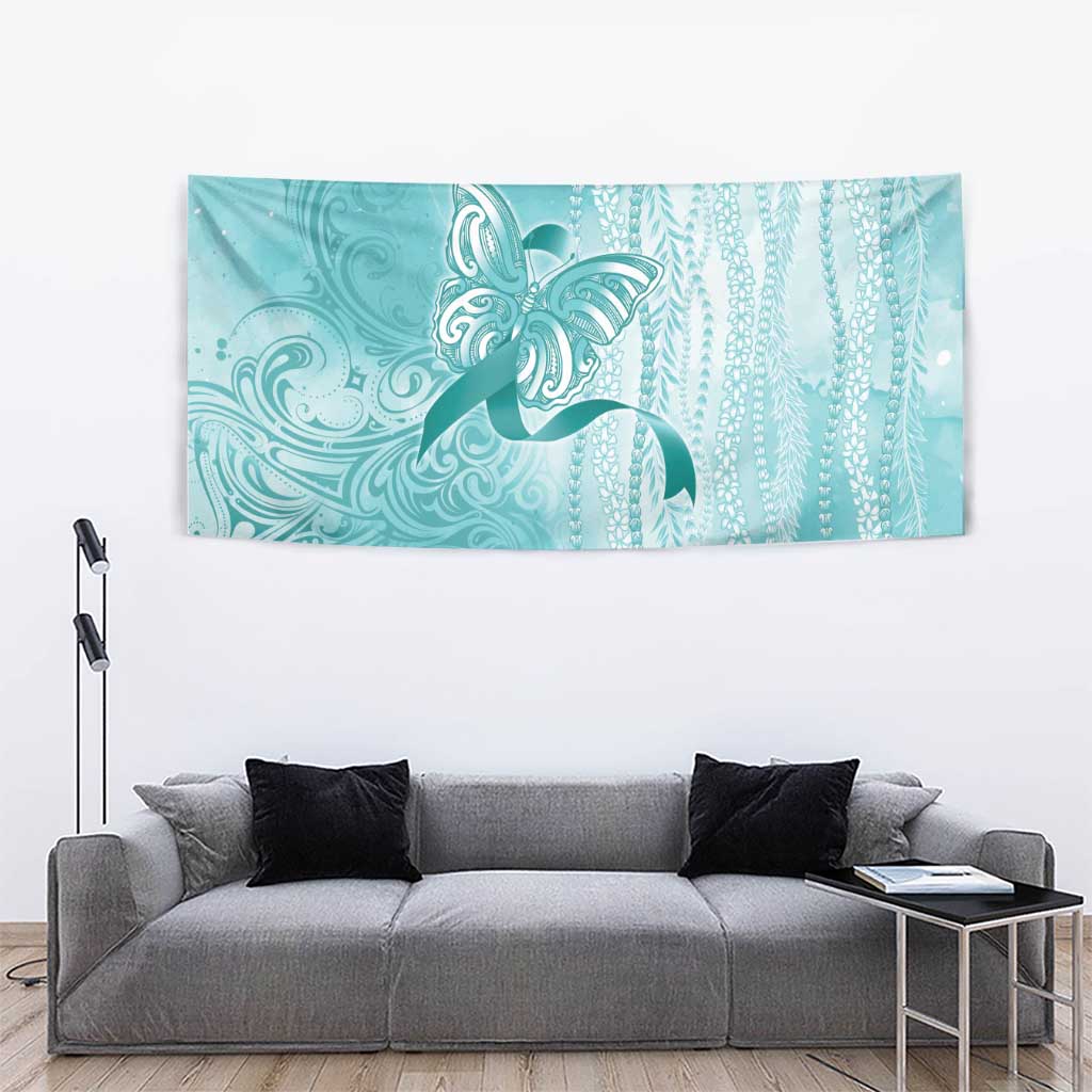 PTSD Awareness Tapestry Maile Pikake Lokelani Crown Flower Lei Inspired LT9 - Polynesian Pride