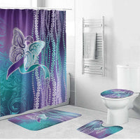 Suicide Prevention Awareness Bathroom Set Maile Pikake Lokelani Crown Flower Lei Inspired LT9 Bathroom Set (4 pcs) Multicolor - Polynesian Pride