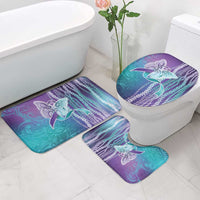 Suicide Prevention Awareness Bathroom Set Maile Pikake Lokelani Crown Flower Lei Inspired LT9 - Polynesian Pride