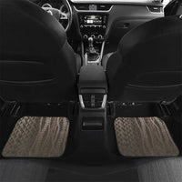 Hawaiian Honu Personalized Car Mats Mocha Mousse Hibiscus Tribal Hook Pattern LT9 Set 2pcs - Back Mocha - Polynesian Pride
