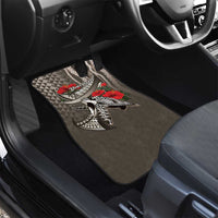 Hawaiian Honu Personalized Car Mats Mocha Mousse Hibiscus Tribal Hook Pattern LT9 - Polynesian Pride