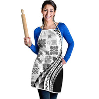 Black Hawaiian Quilt Pattern Apron Mixed Polynesian Tribal Arty LT9 - Polynesian Pride