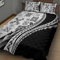Black Hawaiian Quilt Pattern Quilt Bed Set Mixed Polynesian Tribal Arty LT9 - Polynesian Pride