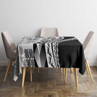 Black Hawaiian Quilt Pattern Tablecloth Mixed Polynesian Tribal Arty LT9 - Polynesian Pride