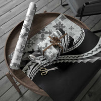 Black Hawaiian Quilt Pattern Wrapping Paper Mixed Polynesian Tribal Arty LT9 - Polynesian Pride