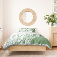 Green Hawaiian Quilt Pattern Bedding Set Mixed Polynesian Tribal Arty LT9 - Polynesian Pride