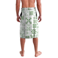 Green Hawaiian Quilt Pattern Lavalava Mixed Polynesian Tribal Arty LT9 - Polynesian Pride