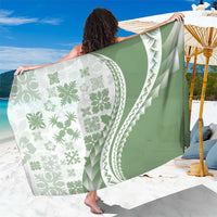 Green Hawaiian Quilt Pattern Sarong Mixed Polynesian Tribal Arty LT9 One Size 44 x 66 inches Green - Polynesian Pride