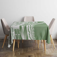 Green Hawaiian Quilt Pattern Tablecloth Mixed Polynesian Tribal Arty LT9 - Polynesian Pride