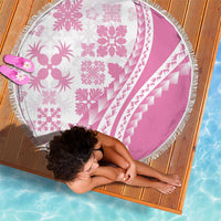 Pink Hawaiian Quilt Pattern Beach Blanket Mixed Polynesian Tribal Arty LT9 - Polynesian Pride