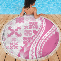 Pink Hawaiian Quilt Pattern Beach Blanket Mixed Polynesian Tribal Arty LT9 - Polynesian Pride