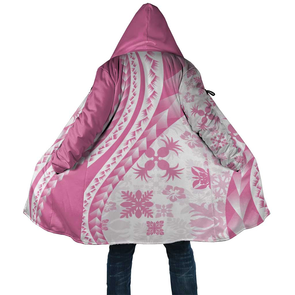 Pink Hawaiian Quilt Pattern Cloak Mixed Polynesian Tribal Arty LT9 Unisex Pink - Polynesian Pride