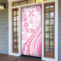 Pink Hawaiian Quilt Pattern Door Cover Mixed Polynesian Tribal Arty LT9 - Polynesian Pride