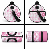 Pink Hawaiian Quilt Pattern Duffle Bag Mixed Polynesian Tribal Arty LT9 - Polynesian Pride