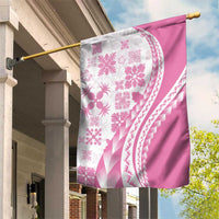 Pink Hawaiian Quilt Pattern Garden Flag Mixed Polynesian Tribal Arty LT9 House Flag Pink - Polynesian Pride