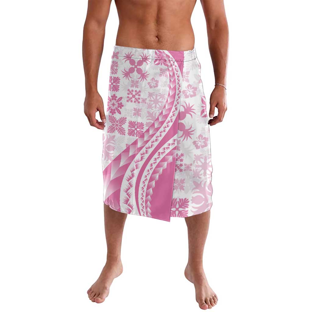 Pink Hawaiian Quilt Pattern Lavalava Mixed Polynesian Tribal Arty LT9 Pink - Polynesian Pride