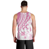 Pink Hawaiian Quilt Pattern Men Tank Top Mixed Polynesian Tribal Arty LT9 - Polynesian Pride