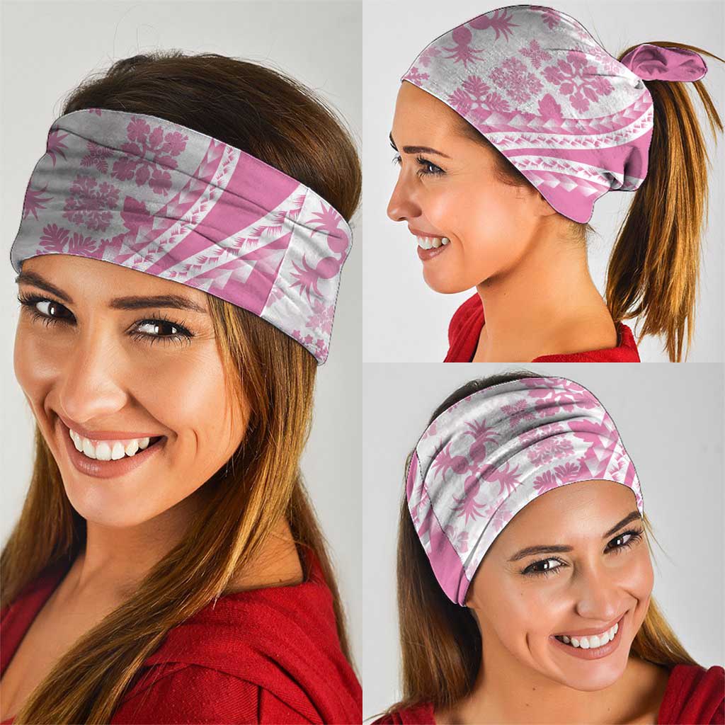 Pink Hawaiian Quilt Pattern Neck Gaiter Mixed Polynesian Tribal Arty LT9 - Polynesian Pride
