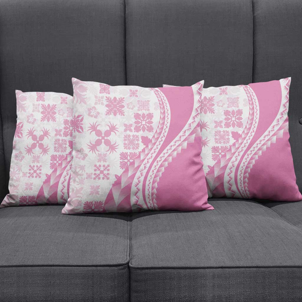 Pink Hawaiian Quilt Pattern Pillow Cover Mixed Polynesian Tribal Arty LT9 - Polynesian Pride