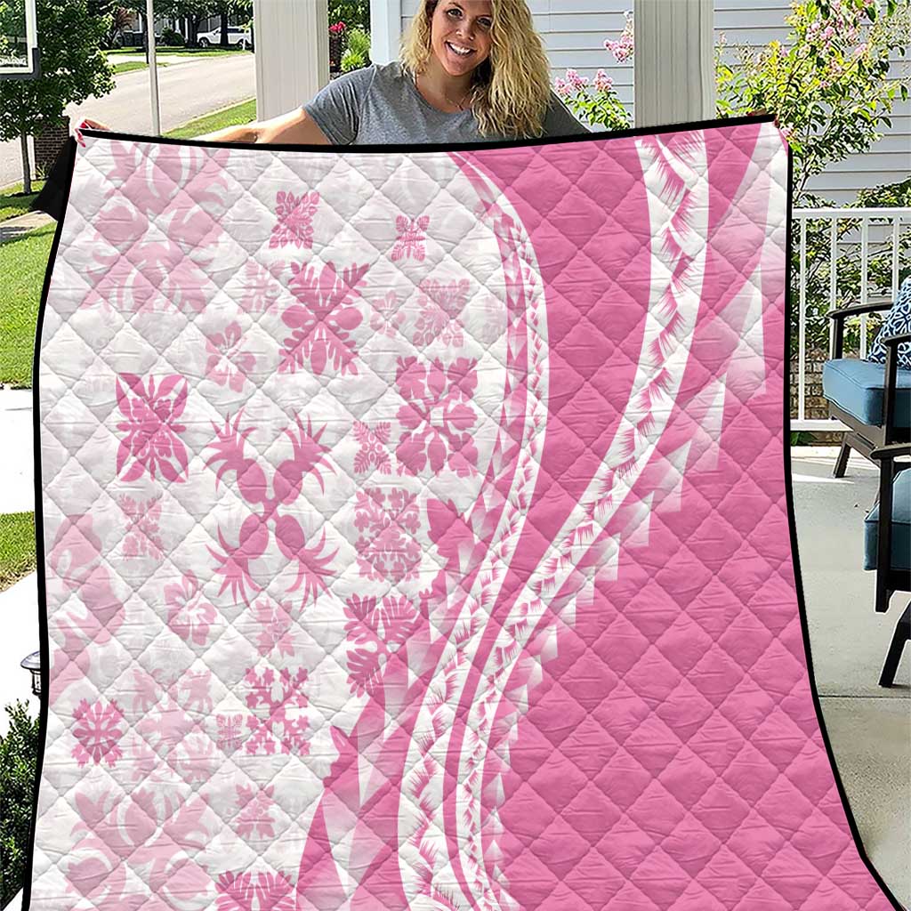 Pink Hawaiian Quilt Pattern Quilt Mixed Polynesian Tribal Arty LT9 Pink - Polynesian Pride