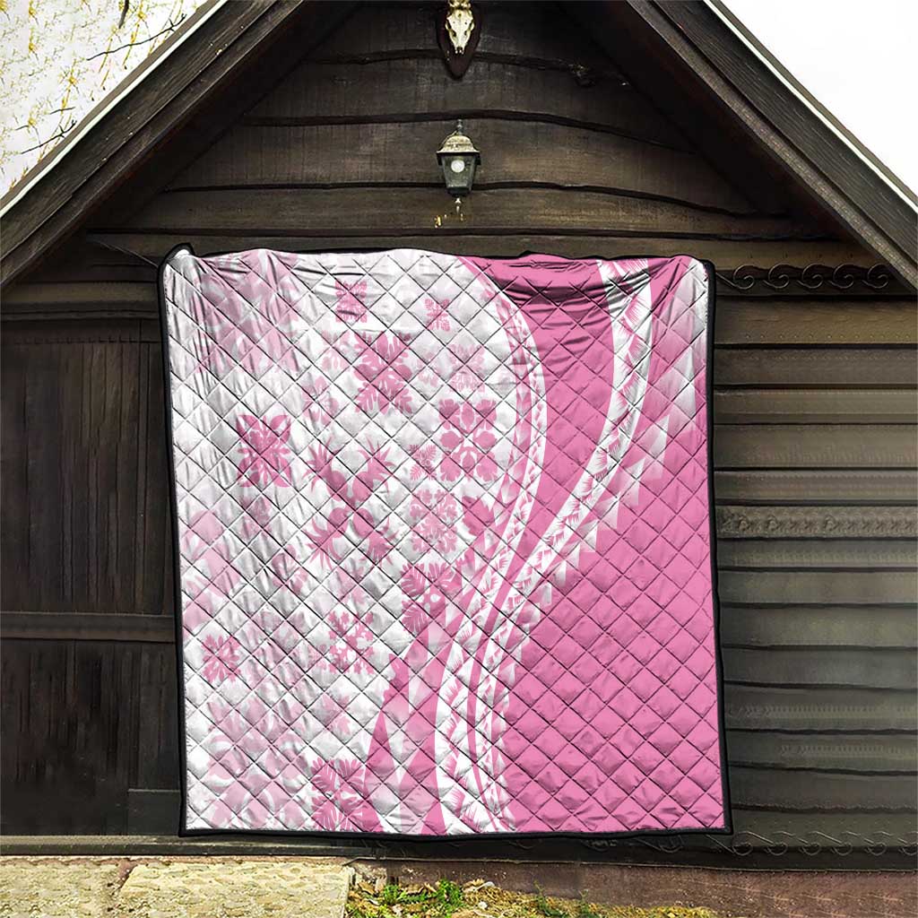 Pink Hawaiian Quilt Pattern Quilt Mixed Polynesian Tribal Arty LT9 - Polynesian Pride