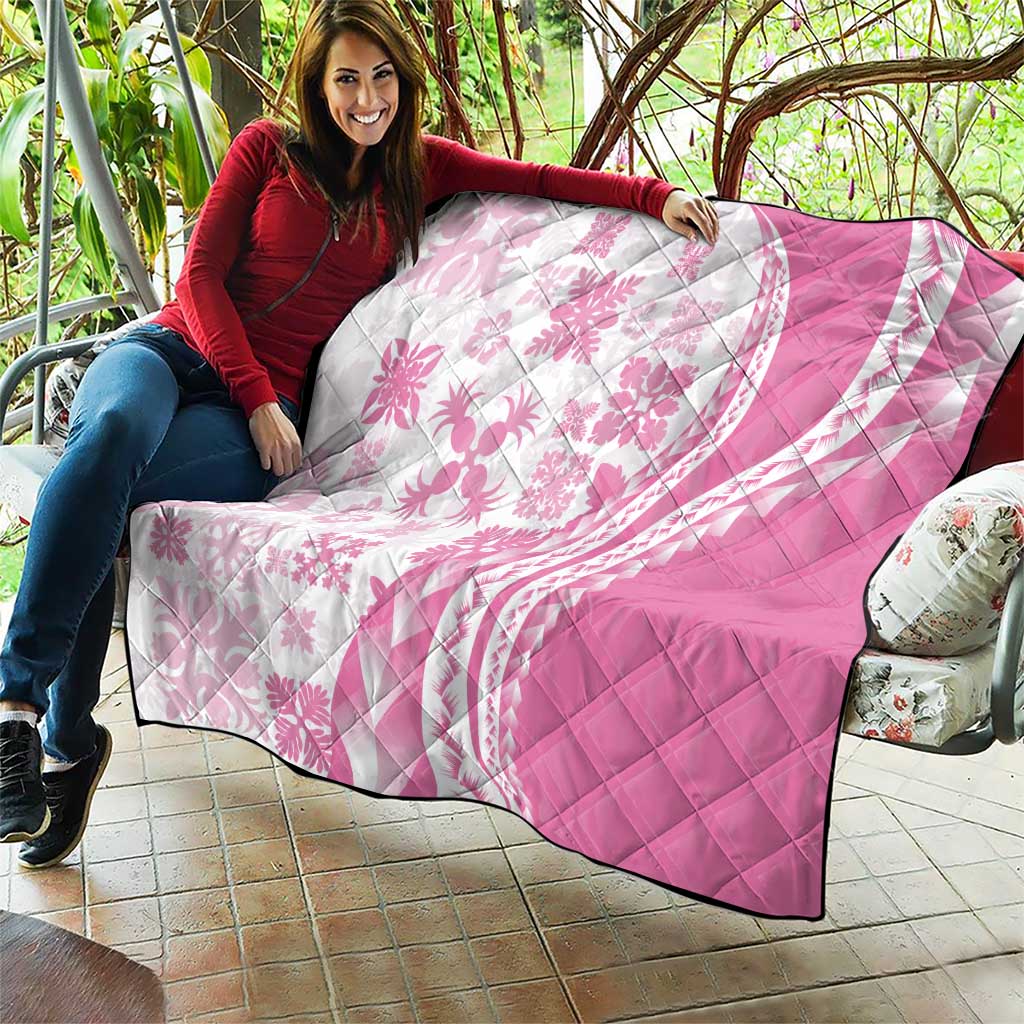 Pink Hawaiian Quilt Pattern Quilt Mixed Polynesian Tribal Arty LT9 - Polynesian Pride