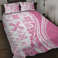 Pink Hawaiian Quilt Pattern Quilt Bed Set Mixed Polynesian Tribal Arty LT9 Pink - Polynesian Pride