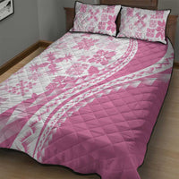 Pink Hawaiian Quilt Pattern Quilt Bed Set Mixed Polynesian Tribal Arty LT9 - Polynesian Pride