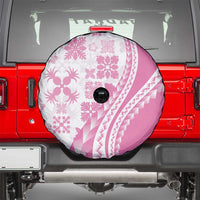Pink Hawaiian Quilt Pattern Spare Tire Cover Mixed Polynesian Tribal Arty LT9 - Polynesian Pride