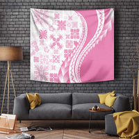 Pink Hawaiian Quilt Pattern Tapestry Mixed Polynesian Tribal Arty LT9 Pink - Polynesian Pride