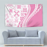 Pink Hawaiian Quilt Pattern Tapestry Mixed Polynesian Tribal Arty LT9 - Polynesian Pride