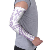 Purple Hawaiian Quilt Pattern Arm Sleeves Mixed Polynesian Tribal Arty LT9 - Polynesian Pride