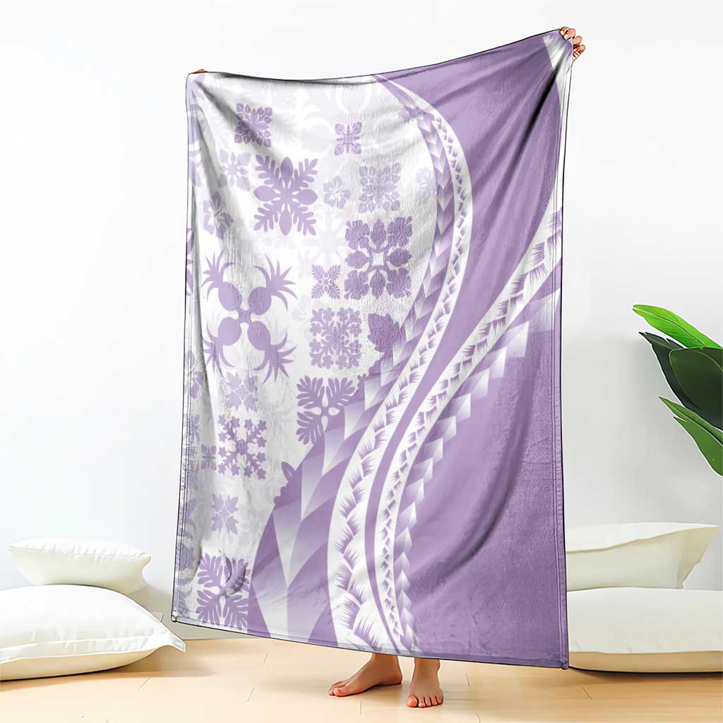 Purple Hawaiian Quilt Pattern Blanket Mixed Polynesian Tribal Arty LT9 - Polynesian Pride