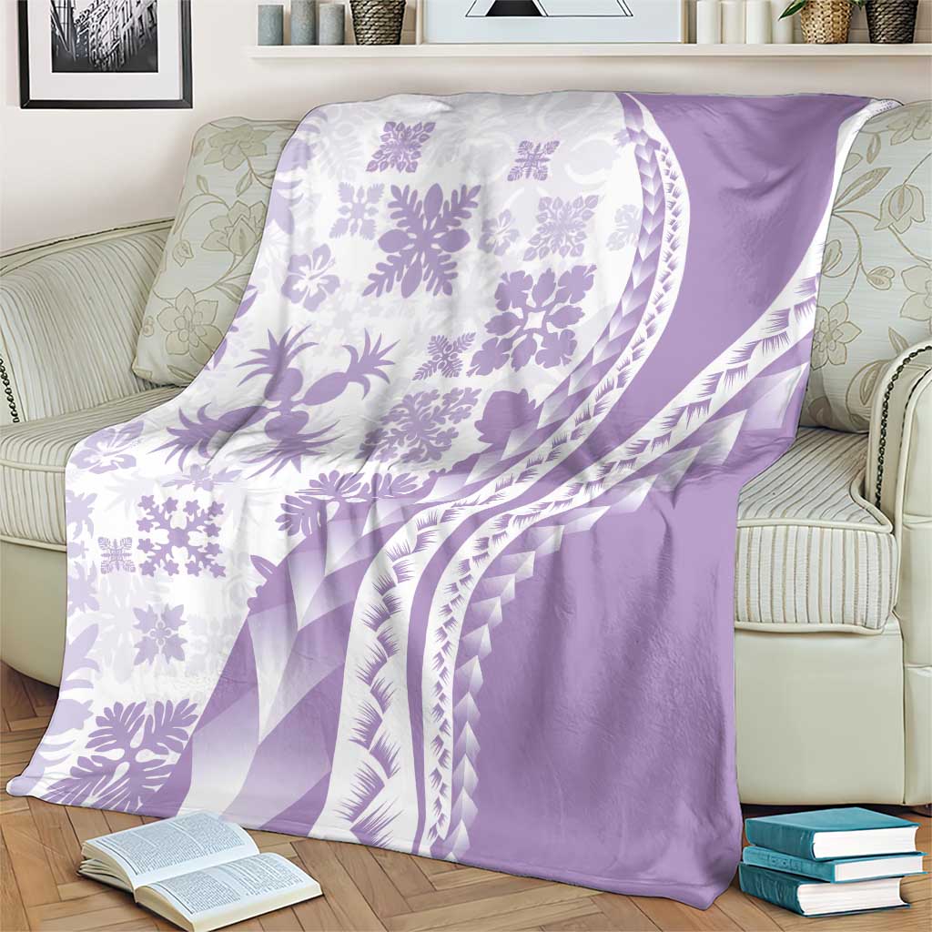 Purple Hawaiian Quilt Pattern Blanket Mixed Polynesian Tribal Arty LT9 - Polynesian Pride
