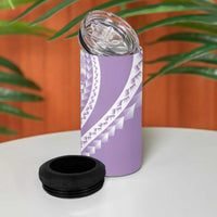 Purple Hawaiian Quilt Pattern 4 in 1 Can Cooler Tumbler Mixed Polynesian Tribal Arty LT9 - Polynesian Pride