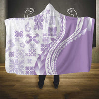 Purple Hawaiian Quilt Pattern Hooded Blanket Mixed Polynesian Tribal Arty LT9 - Polynesian Pride