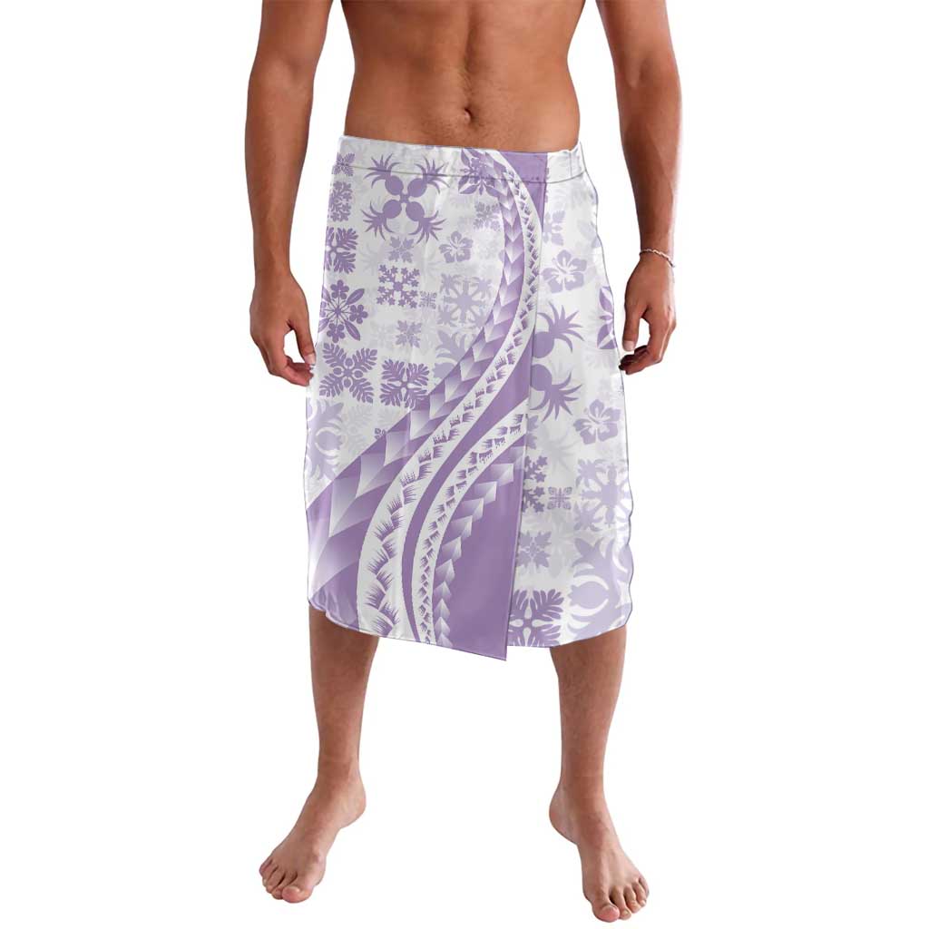 Purple Hawaiian Quilt Pattern Lavalava Mixed Polynesian Tribal Arty LT9 Purple - Polynesian Pride