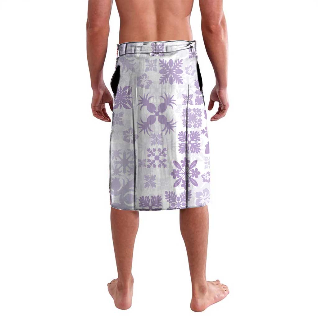 Purple Hawaiian Quilt Pattern Lavalava Mixed Polynesian Tribal Arty LT9 - Polynesian Pride