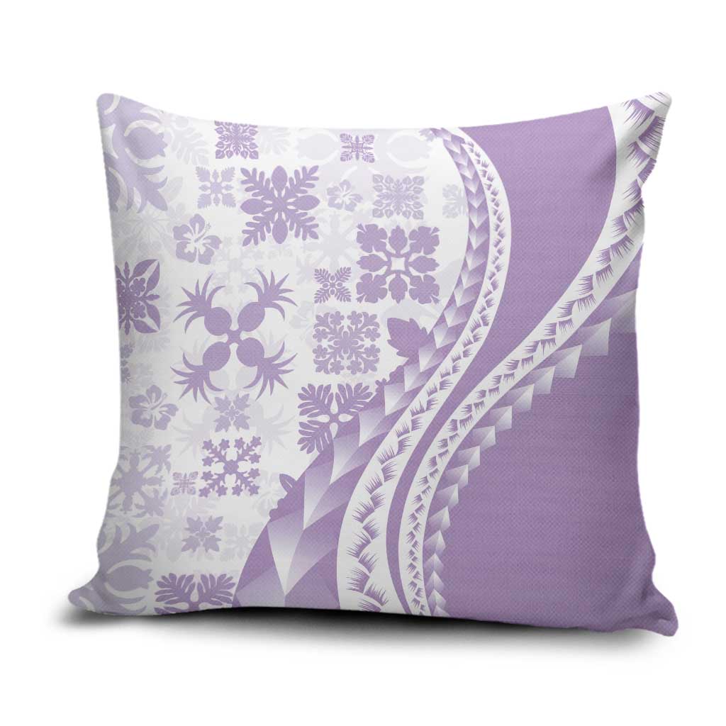 Purple Hawaiian Quilt Pattern Pillow Cover Mixed Polynesian Tribal Arty LT9 Purple - Polynesian Pride