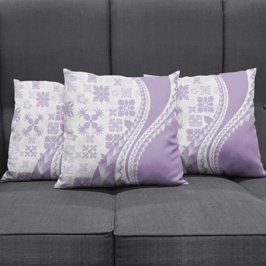 Purple Hawaiian Quilt Pattern Pillow Cover Mixed Polynesian Tribal Arty LT9 - Polynesian Pride