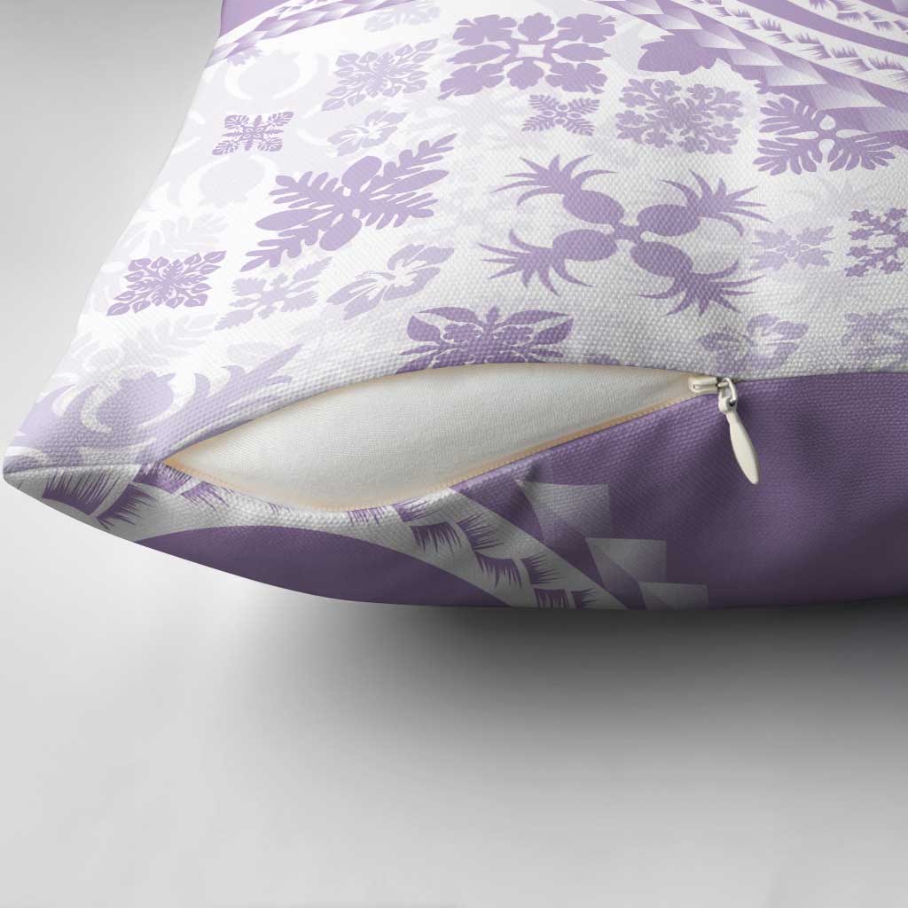 Purple Hawaiian Quilt Pattern Pillow Cover Mixed Polynesian Tribal Arty LT9 - Polynesian Pride